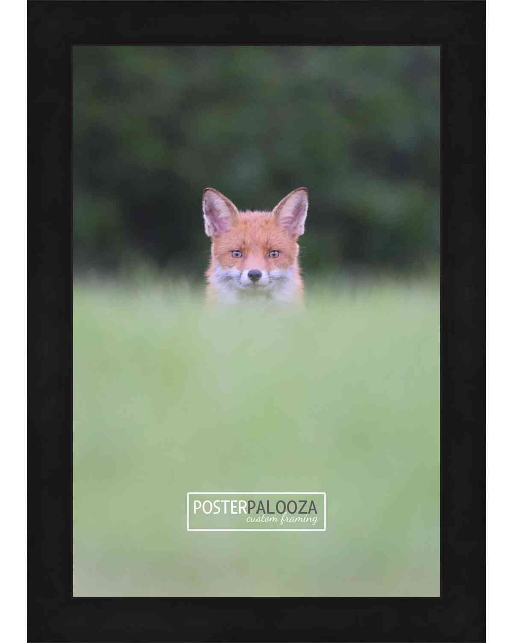 Flat Black Picture Frame - UV Acrylic, Foam Board Backing, Hanging Hardware